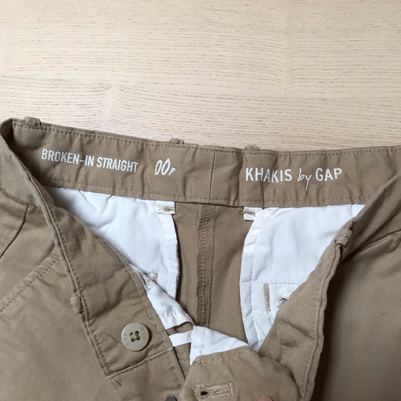 Gap Broken-in Straight Khakis Cargo-00Petite - Picture 3 of 8